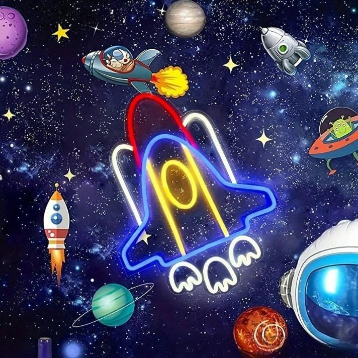 Rocket Neon Sign USB Neon Ligh - Neon Sign Party ulasan dan harga