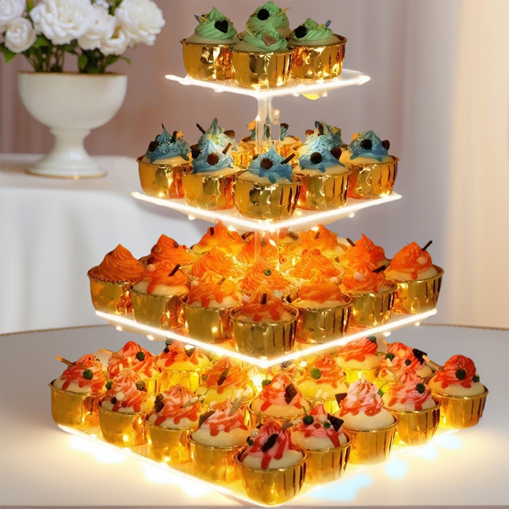 3/4 Tier Acrylic Cupcake Displ - Cupcake Stand Tier ulasan dan harga