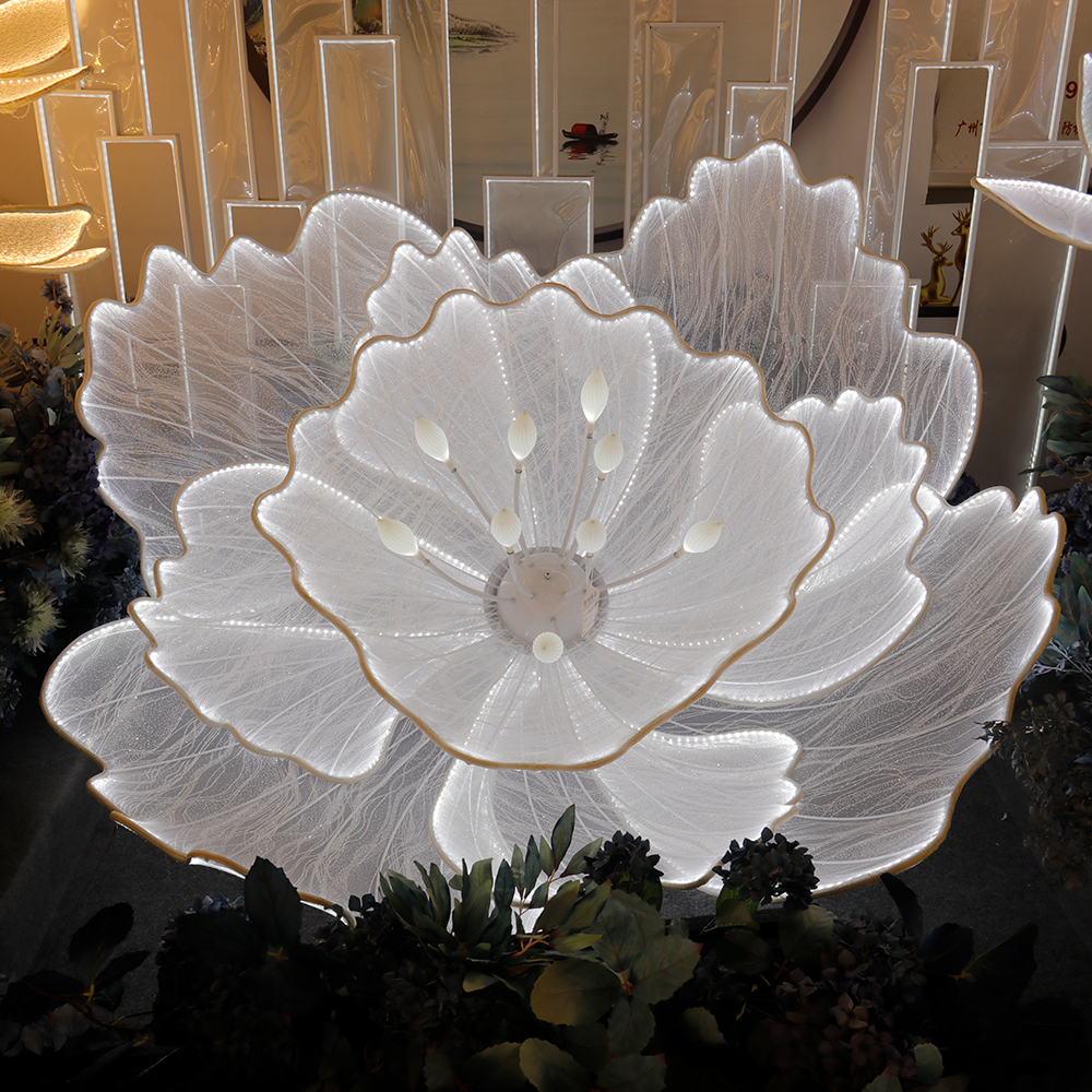 LED Giant White Flower Backdro - Event & Party Supply ulasan dan harga
