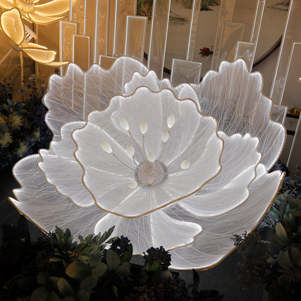 LED Giant White Flower Backdro - Event & Party Supply ulasan dan harga