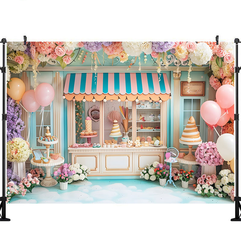 Ice Cream Photography Backgrou - Party Event Supply Store ulasan dan harga