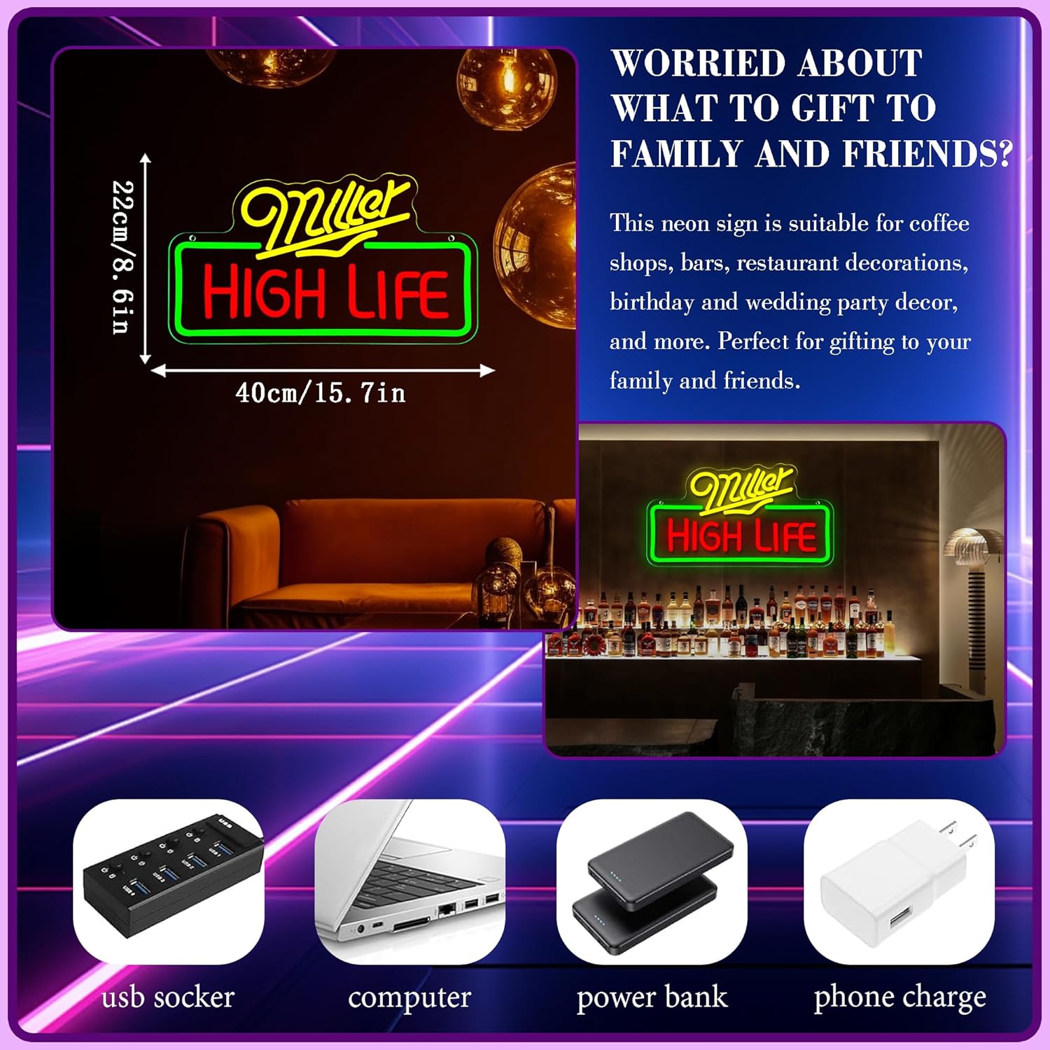Beer Neon Sign Business Art Wa - Neon Sign Party ulasan dan harga