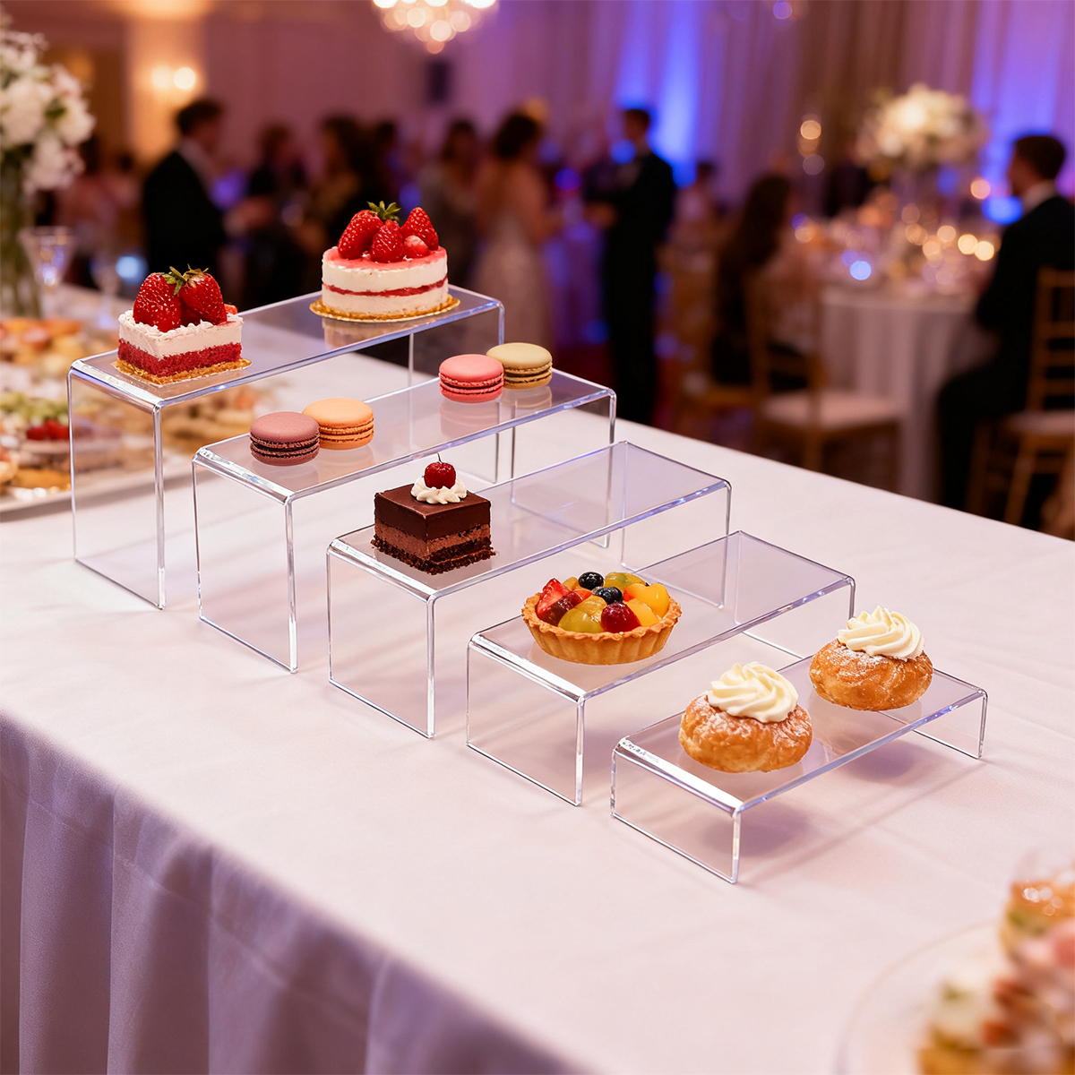 5pcs Acrylic Dessert Display S - Cupcake Stand Tier ulasan dan harga