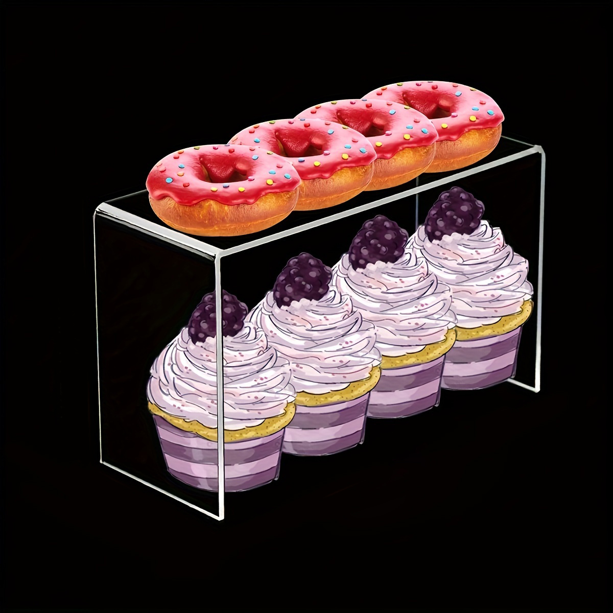 5pcs Acrylic Dessert Display S - Cupcake Stand Tier ulasan dan harga