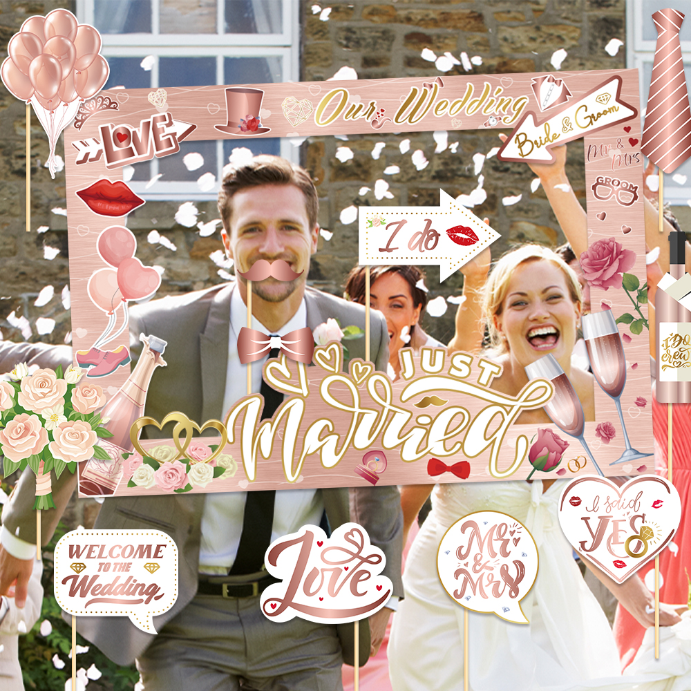 Wedding Decorations Bride to B - Photo Booth Frame ulasan dan harga