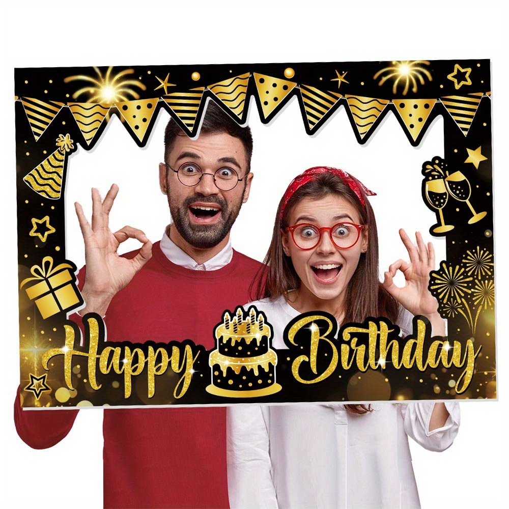 1 Piece Happy Birthday Photo B - Photo Booth Frame ulasan dan harga