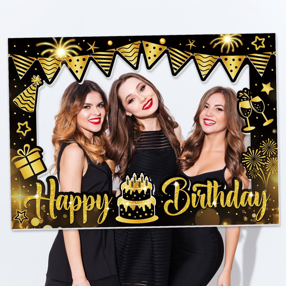 1 Piece Happy Birthday Photo B - Photo Booth Frame ulasan dan harga