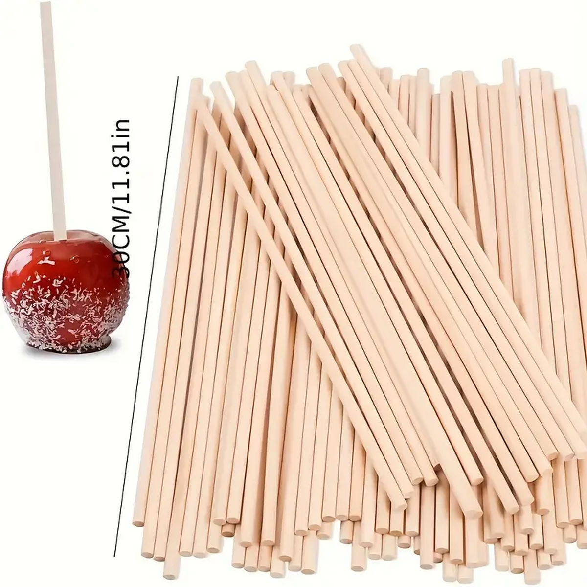 DIY Bamboo Sticks 50/100pcs Na - Cotton Candy Cone ulasan dan harga