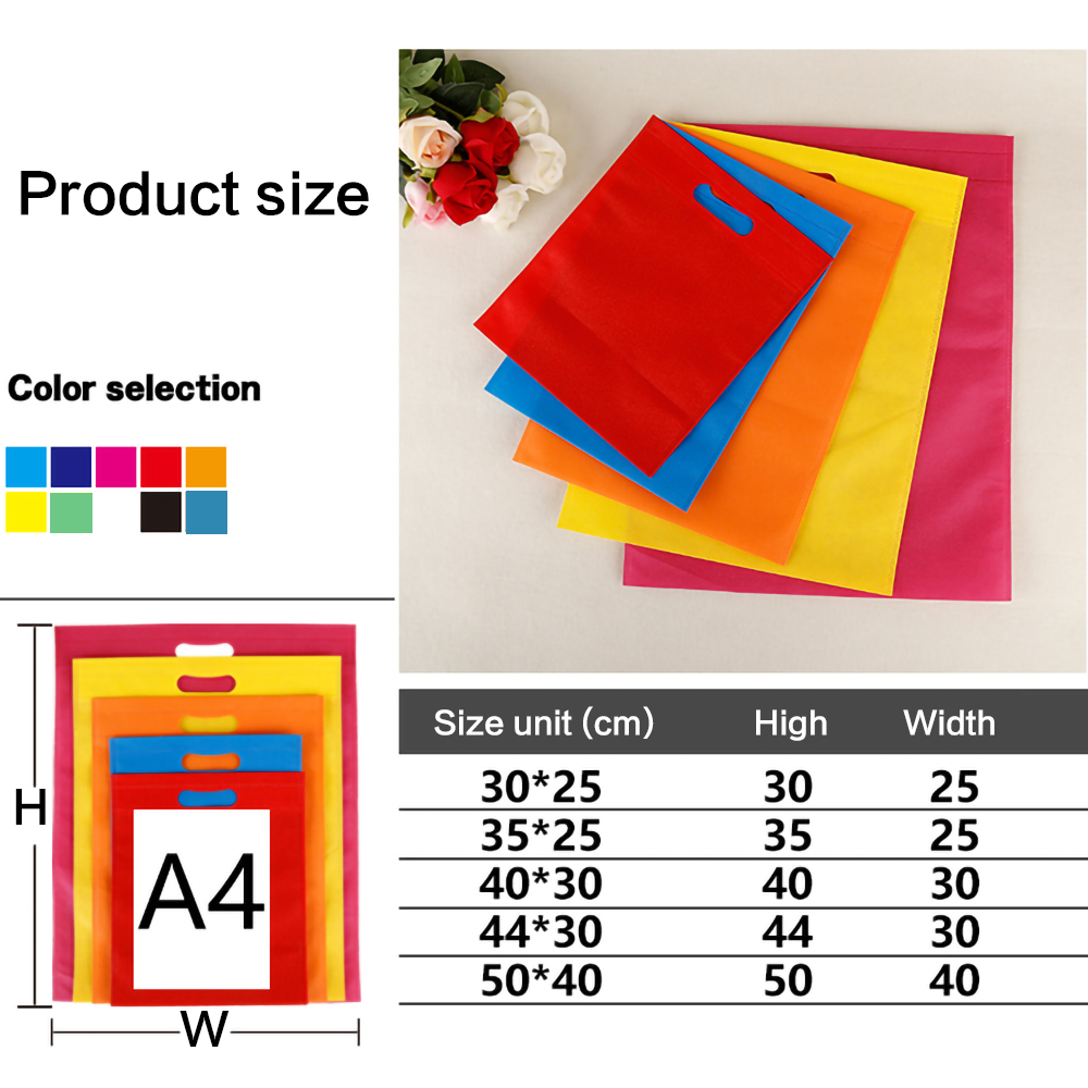50pcs Custom Logo Flat Non Wov - Event Party Shop ulasan dan harga