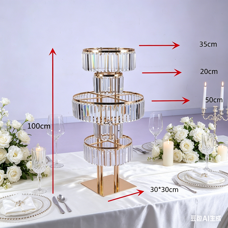 4 PCS Flower Rack Crystal Road - Party Event Supply Store ulasan dan harga