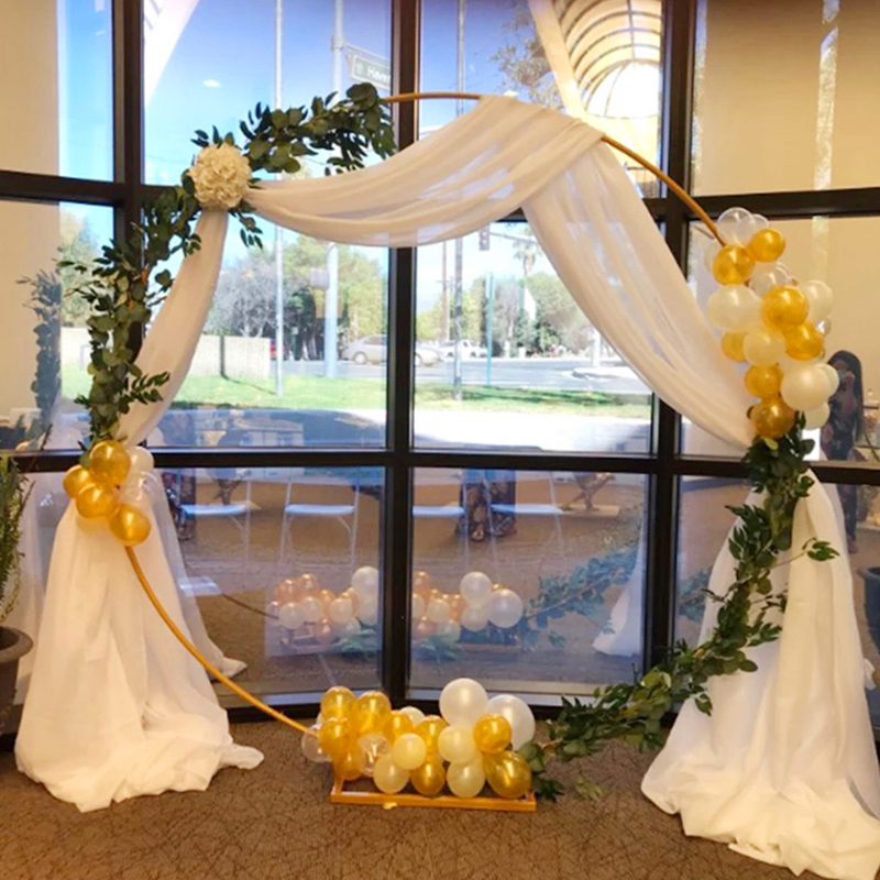 Wedding Arch Stand Round Metal - Balloon Arch Kit ulasan dan harga