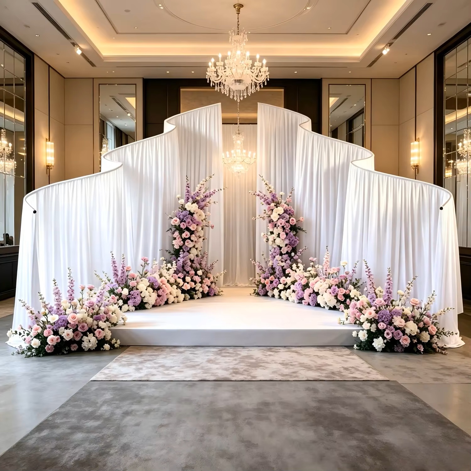Wave Shape Metal Iron Arch Sta - Party Event Supply Store ulasan dan harga