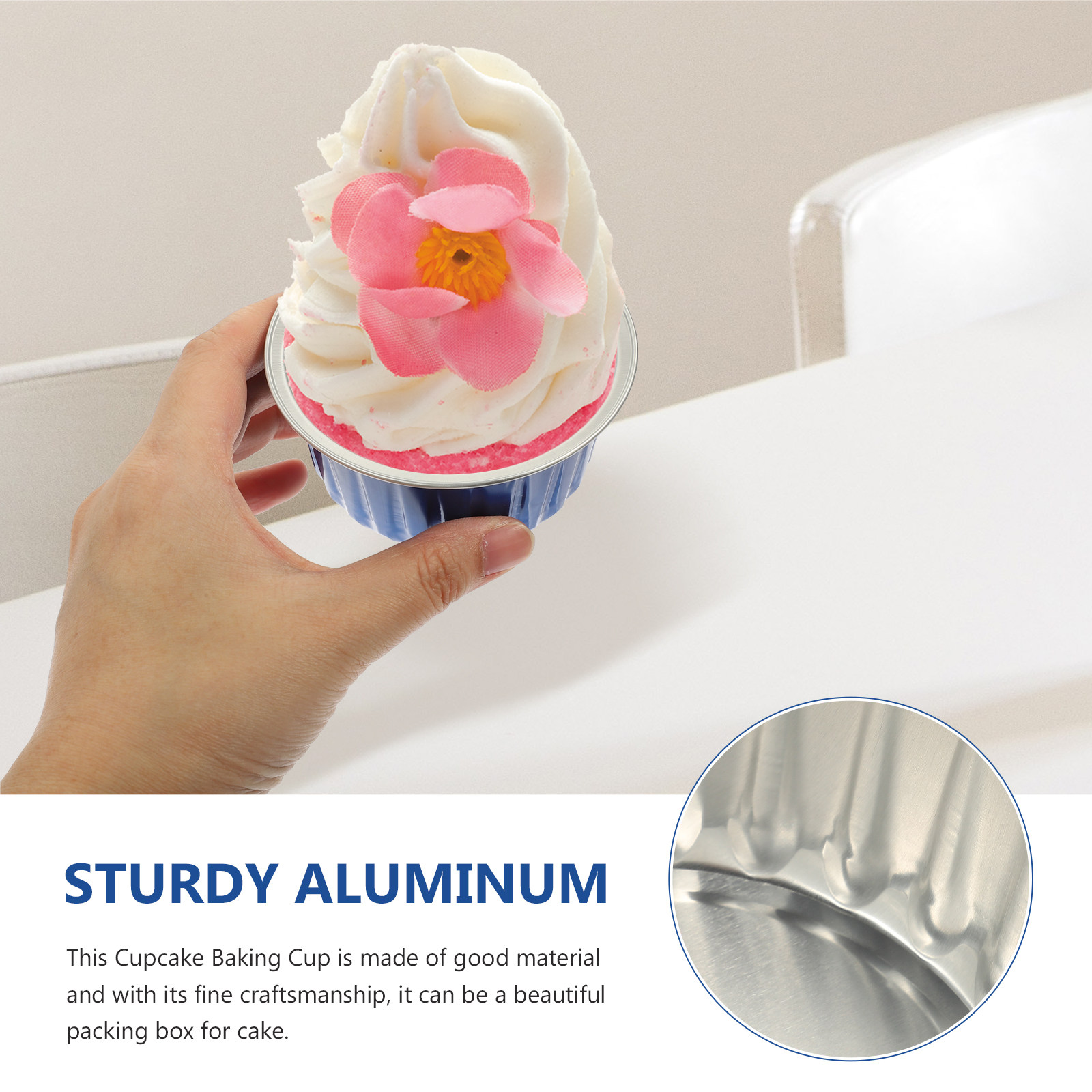 50Pcs Disposable Cupcake Cups  - Plastic Cup 50Pcs ulasan dan harga