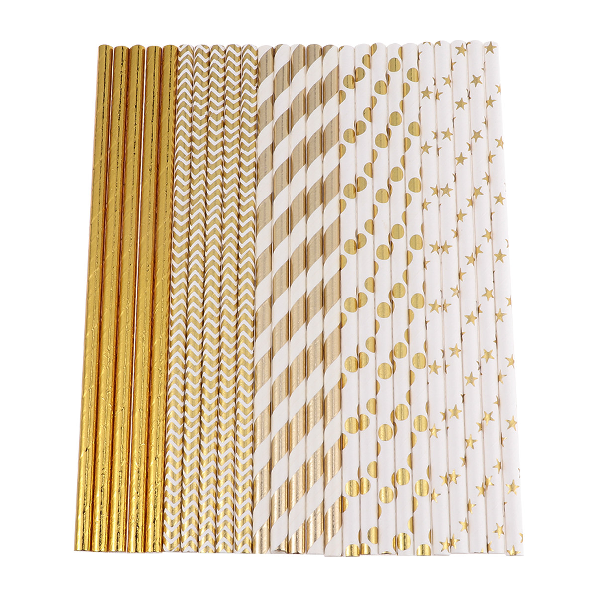 50Pcs Heart Paper Straws Biode - Paper Straw Color ulasan dan harga