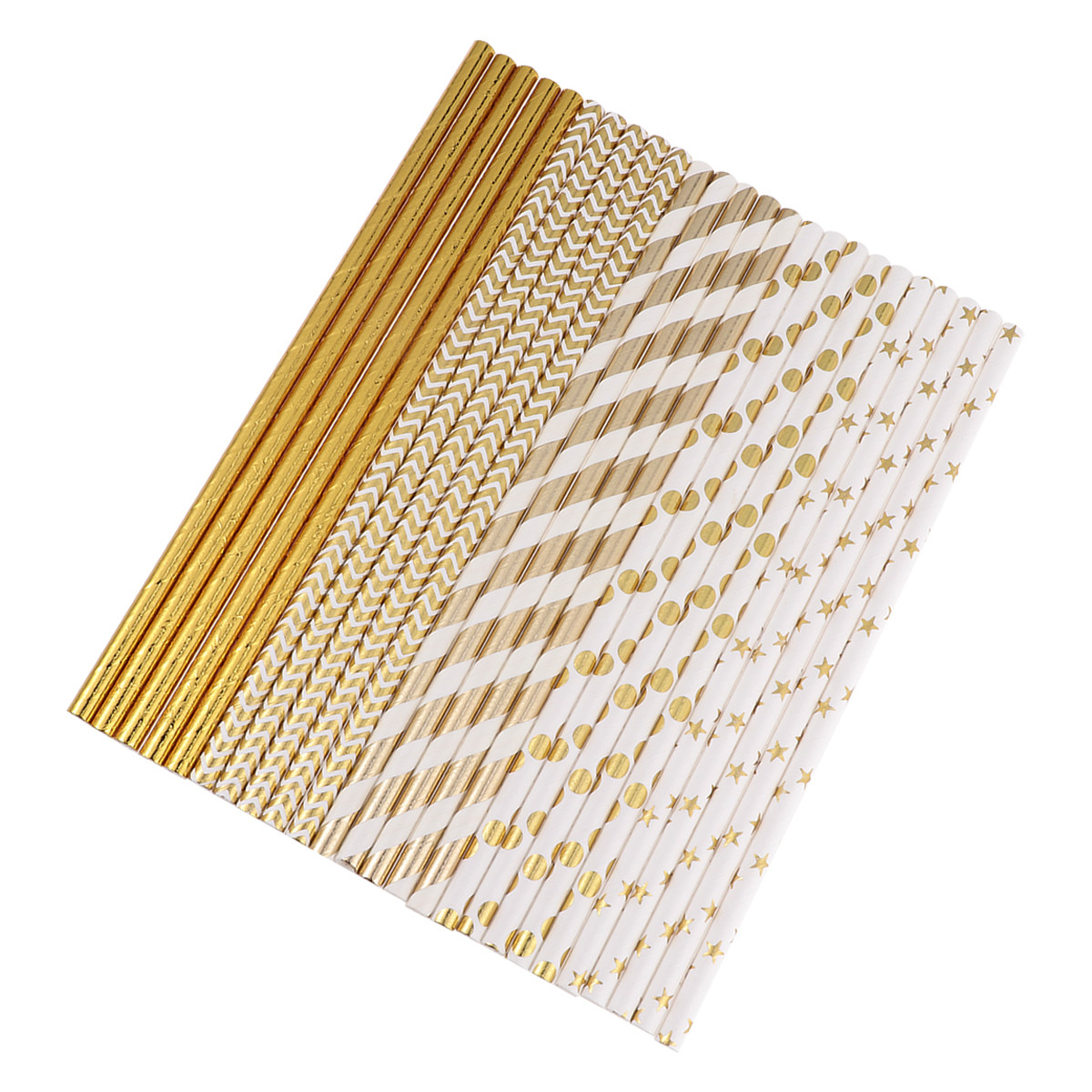 50Pcs Heart Paper Straws Biode - Paper Straw Color ulasan dan harga