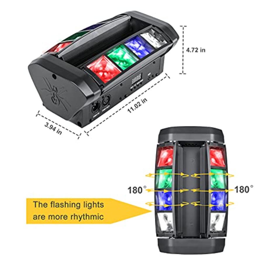 RGBW Moving Head DJ Light LED  - Event Party Dj ulasan dan harga