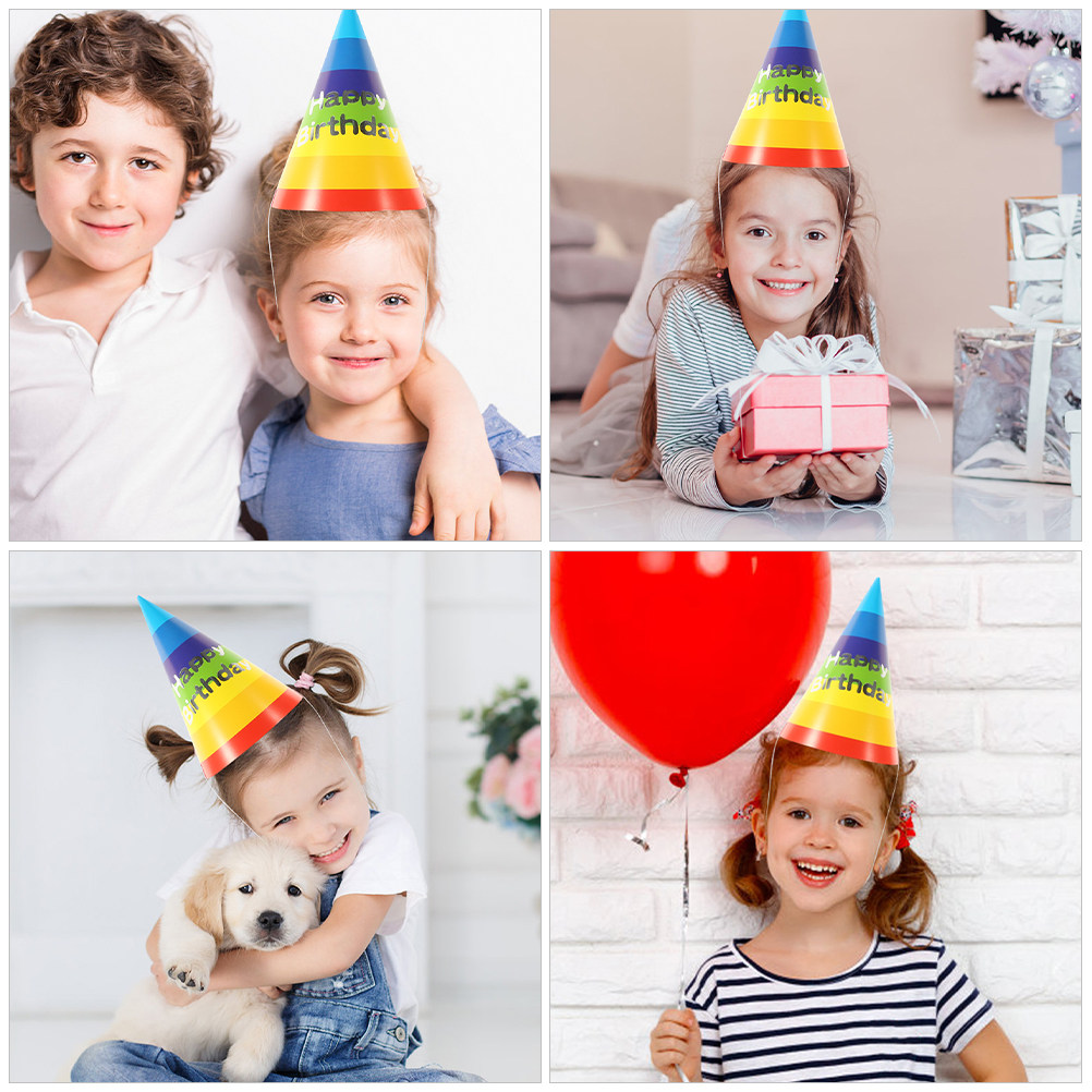 36Pcs Colorful Birthday Party  - Party Hat Cone ulasan dan harga