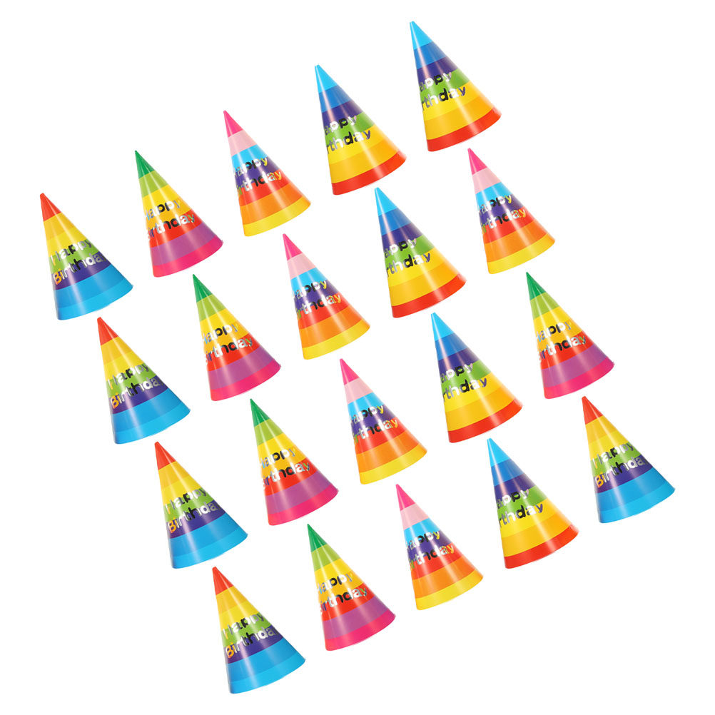 36Pcs Colorful Birthday Party  - Party Hat Cone ulasan dan harga
