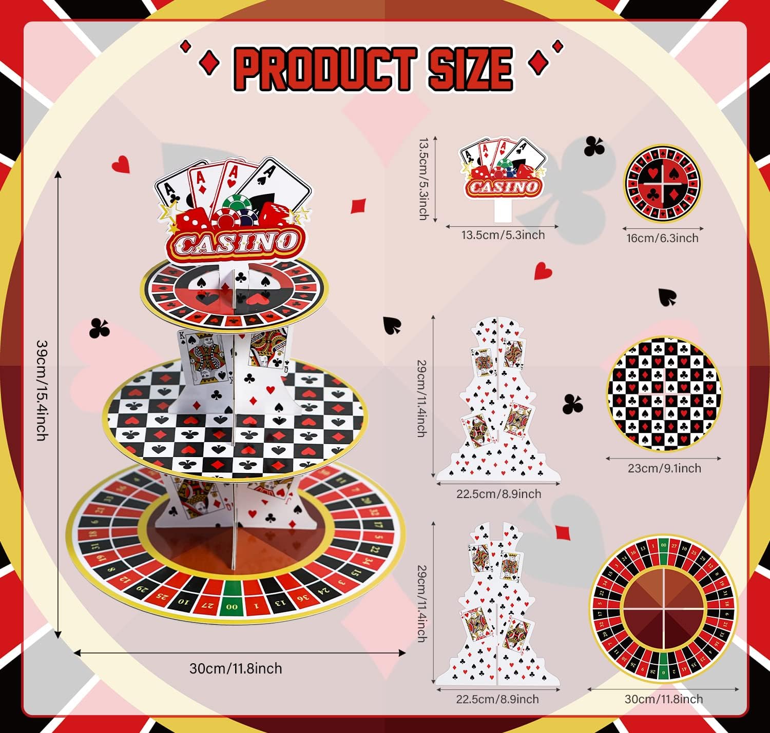 Casino Cupcake Stand 3 Tier fo - Cupcake Stand Tier ulasan dan harga