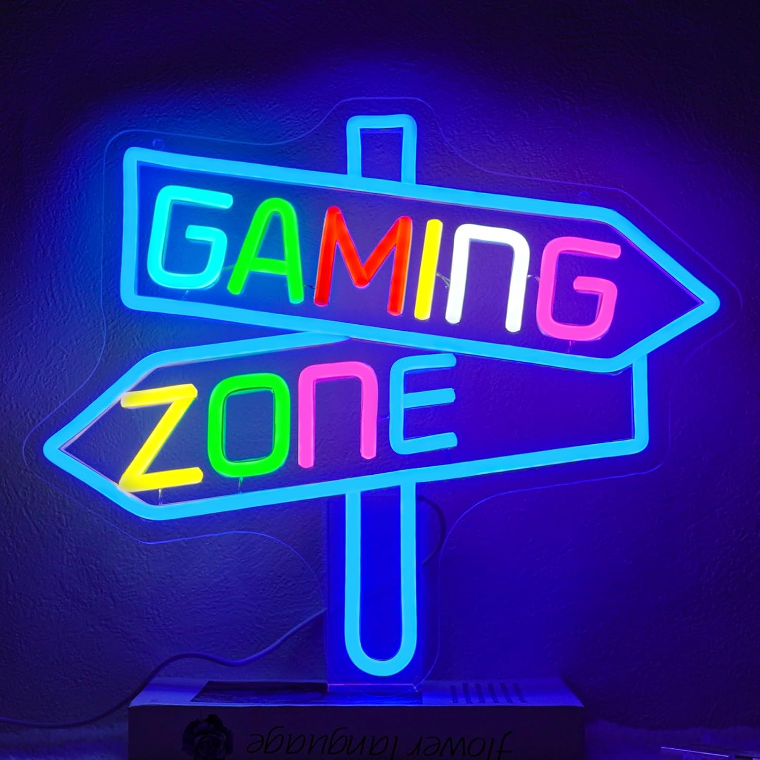 Gaming Zone Neon Sign USB LED  - Neon Sign Party ulasan dan harga