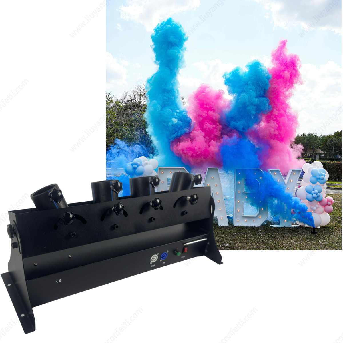 Electronic Spray Confetti Powd - Confetti Cannon Tube ulasan dan harga