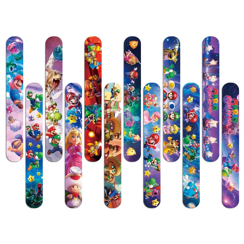 Super Mario PVC Slap Bracelets - Event Supplies ulasan dan harga