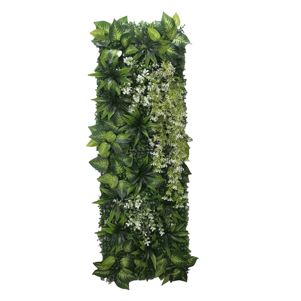 Home Decoration White Artifici - Flower Wall Panel ulasan dan harga