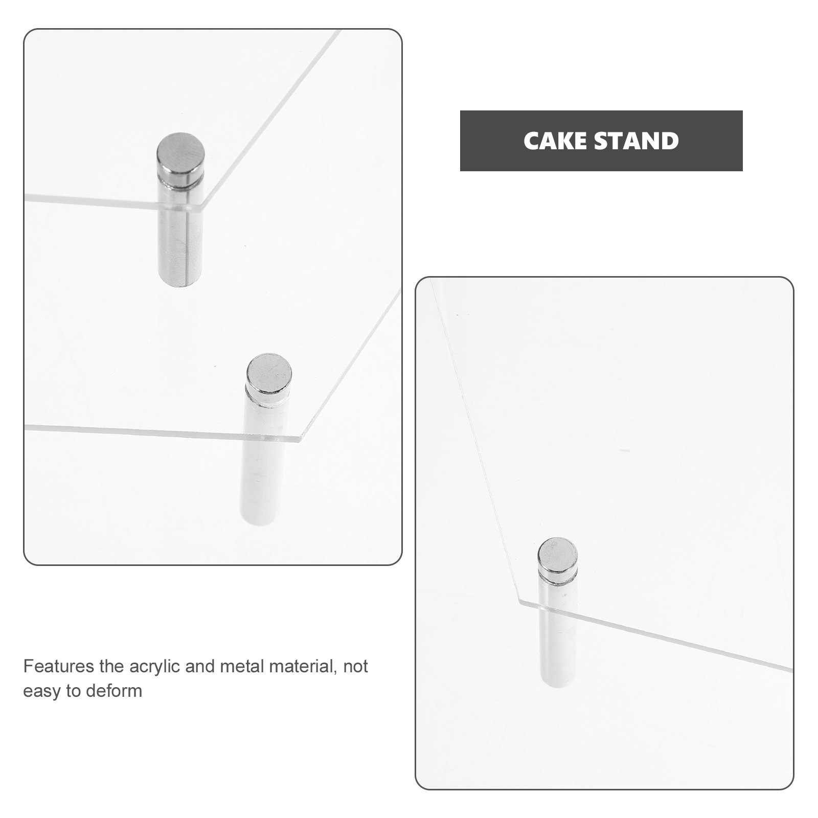 1Set Acrylic Cake Stand Clear  - Cupcake Stand Tier ulasan dan harga