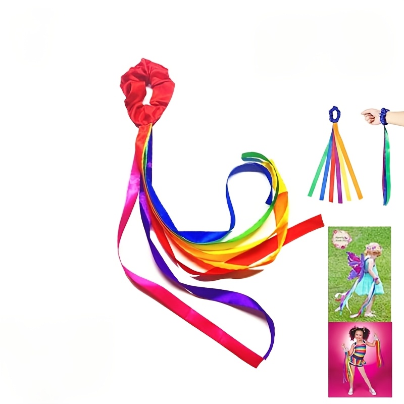 Rainbow Waving Ribbons, Dance  - Confetti Cannon Tube ulasan dan harga