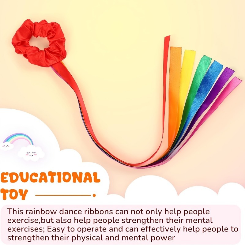 Rainbow Waving Ribbons, Dance  - Confetti Cannon Tube ulasan dan harga