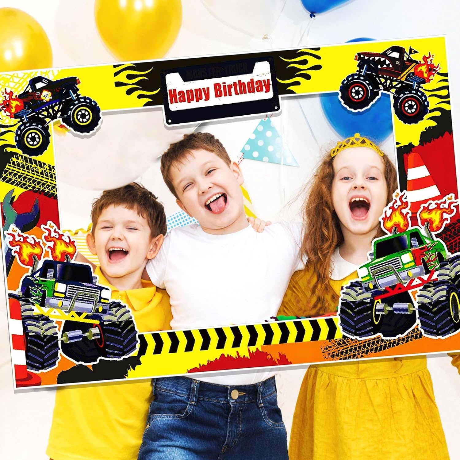 LaVenty Monster Truck Birthday - Photo Booth Frame ulasan dan harga