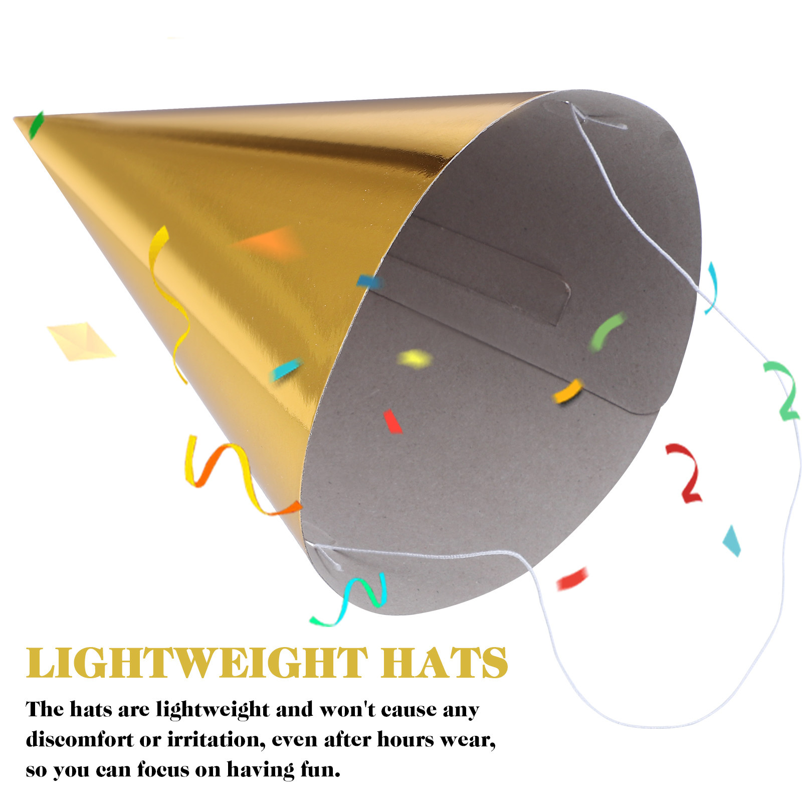 12Pcs Party Hats Colorful Meta - Party Hat Cone ulasan dan harga