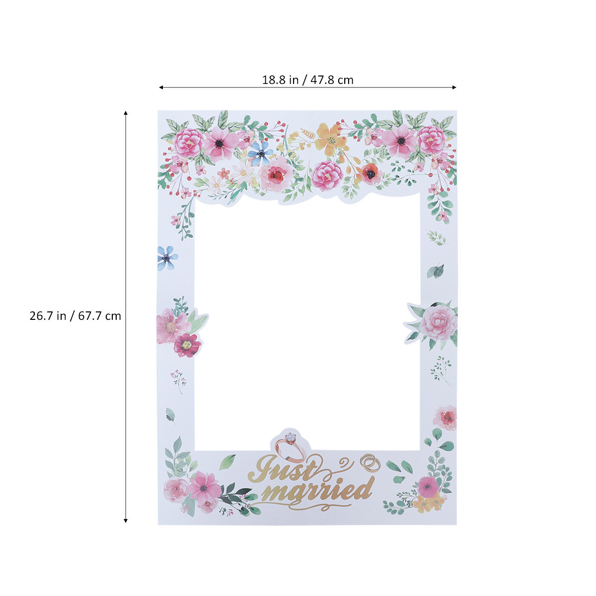 2 Pcs Bridal Shower Photo Boot - Photo Booth Frame ulasan dan harga